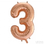 FOIL BALLOON 86CM NUMBERS ROSE GOLD - foil balloon 86cm numbers rose gold - 4    - Leona Party and Home