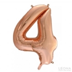 FOIL BALLOON 86CM NUMBERS ROSE GOLD - foil balloon 86cm numbers rose gold - 5    - Leona Party and Home