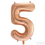FOIL BALLOON 86CM NUMBERS ROSE GOLD - foil balloon 86cm numbers rose gold - 6    - Leona Party and Home