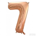 FOIL BALLOON 86CM NUMBERS ROSE GOLD - foil balloon 86cm numbers rose gold - 8    - Leona Party and Home