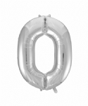 FOIL BALLOON 86CM NUMBERS SILVER - foil balloon 86cm numbers silver - 2    - Leona Party and Home