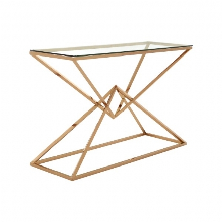 Gold Frame Table Plinth - Leona Party and Home