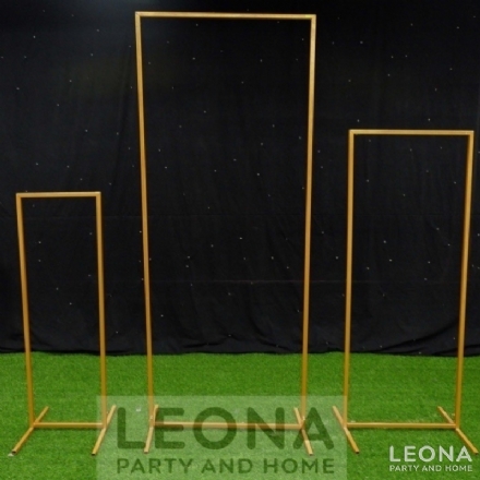 Gold Rectangle Stands (S/M/L) - Leona Party and Home