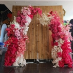 Hotpink Flower Arch - hotpink flower arch - 1    - Leona Party and Home