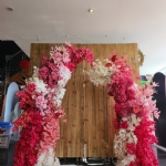 Hotpink Flower Arch - hotpink flower arch - 4    - Leona Party and Home