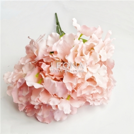 Hydrangea Bunch - Peach (50cm) - hydrangea bunch   peach 50cm - 1    - Leona Party and Home