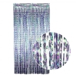 IRIDESCENT TINSEL CURTAIN - iridescent tinsel curtain - 3    - Leona Party and Home