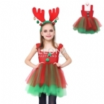 KIDS CHRISTMAS ELF TUTU DRESS - kids christmas elf tutu dress - 1    - Leona Party and Home