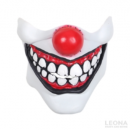 LATEX HALF MASK - CLOWN - latex half mask   clown - 1    - Leona Party and Home