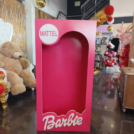 Life-Size Barbie Step In Photo Booth Box - life size barbie step in photo booth box - 1    - Leona Party and Home