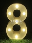 LIGHT UP NUMBER - light up number - 10    - Leona Party and Home