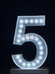 LIGHT UP NUMBER FOR HIRE - light up number for hire - 16    - Leona Party and Home