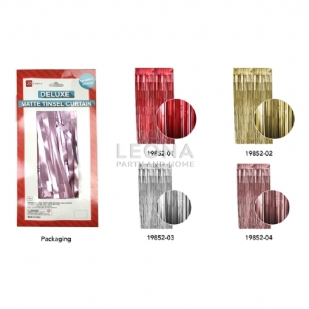 MATTE TINSEL CURTAIN - matte tinsel curtain - 2    - Leona Party and Home