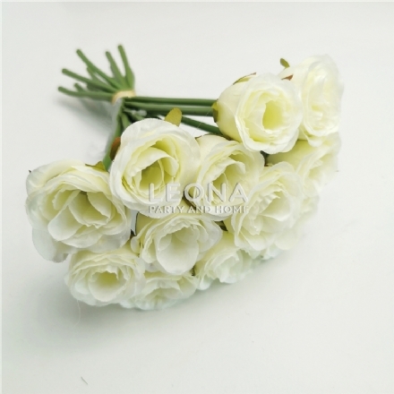Mini Rose Bud Posy - Cream (23cm) - mini rose bud posy   cream 23cm - 1    - Leona Party and Home