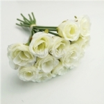 Mini Rose Bud Posy - Cream (23cm) - mini rose bud posy   cream 23cm - 1    - Leona Party and Home