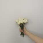 Mini Rose Bud Posy - Cream (23cm) - mini rose bud posy   cream 23cm - 2    - Leona Party and Home