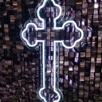 NEON CROSS (Color Changeable) - neon cross color changeable - 5    - Leona Party and Home