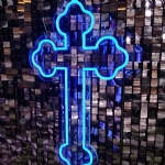 NEON CROSS (Color Changeable) - neon cross color changeable - 6    - Leona Party and Home