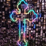NEON CROSS (Color Changeable) - neon cross color changeable - 7    - Leona Party and Home