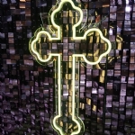 NEON CROSS (Color Changeable) - neon cross color changeable - 9    - Leona Party and Home