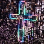 NEON CROSS (Color Changeable) - neon cross color changeable 2023810162924 - 4    - Leona Party and Home