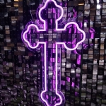 NEON CROSS (Color Changeable) - neon cross color changeable - 3    - Leona Party and Home