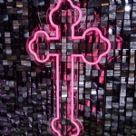 NEON CROSS (Color Changeable) - neon cross color changeable - 4    - Leona Party and Home