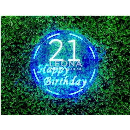 NEON HAPPY BIRTHDAY 21 - Leona Party and Home