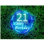 NEON HAPPY BIRTHDAY 21 - neon happy birthday 21 - 1    - Leona Party and Home