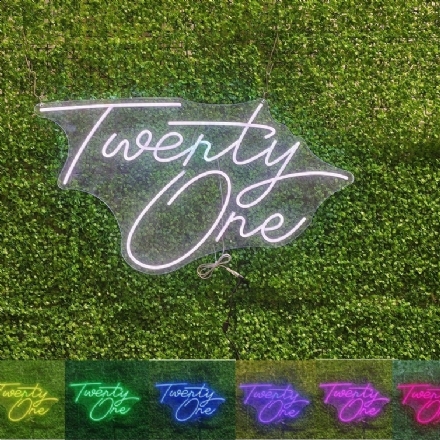 NEON TWENTY ONE (Color Changeable) - neon twenty one color changeable - 1    - Leona Party and Home