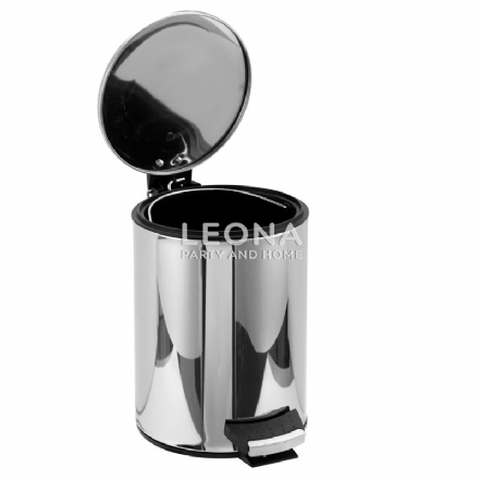 PEDAL BIN STAINLESS STEEL 3L - pedal bin stainless steel 3l - 1    - Leona Party and Home