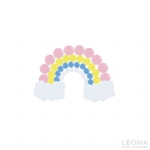 Rainbow Shape Balloon Garland(S) - rainbow shape balloon garlands - 1    - Leona Party and Home