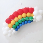 Rainbow Shape Balloon Garland(S) - rainbow shape balloon garlands - 2    - Leona Party and Home