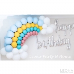 Rainbow Shape Balloon Garland(S) - rainbow shape balloon garlands - 3    - Leona Party and Home