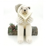 READING BEAR 23.5X18X26CM SML - reading bear 235x18x26cm sml - 1    - Leona Party and Home