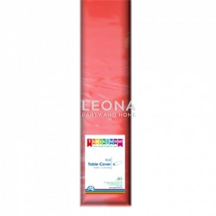 Red Tablecover Roll 1 Roll - red tablecover roll 1 roll - 1    - Leona Party and Home