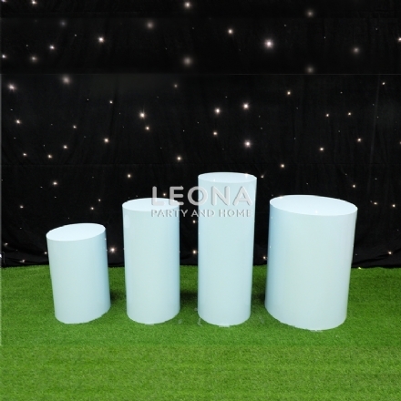ROUND BLUE PLINTHS - Leona Party and Home