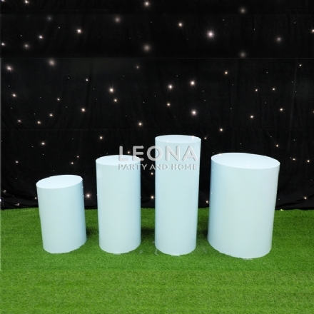 ROUND BLUE PLINTHS - round blue plinths - 1    - Leona Party and Home