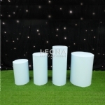ROUND BLUE PLINTHS - round blue plinths - 1    - Leona Party and Home