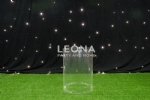 ROUND CLEAR PLINTHS - round clear plinth - 2    - Leona Party and Home