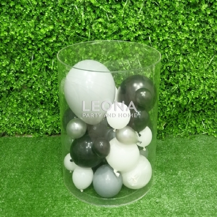 ROUND CLEAR PLINTHS - round clear plinths - 6    - Leona Party and Home