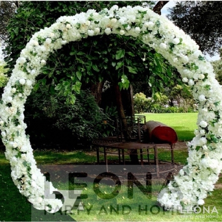 ROUND FLOWER ARCH - round flower arch - 1    - Leona Party and Home