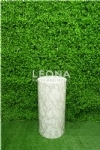 ROUND MARBLE WHITE PLINTHS - round marble white plinths - 3    - Leona Party and Home