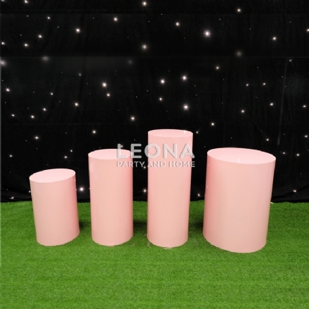 ROUND PINK PLINTHS - round pink plinths - 1    - Leona Party and Home