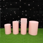 ROUND PINK PLINTHS - round pink plinths - 1    - Leona Party and Home