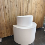 Semi-Cylinder Plinth - semi cylinder plinth - 3    - Leona Party and Home