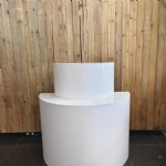 Semi-Cylinder Plinth - semi cylinder plinth - 4    - Leona Party and Home