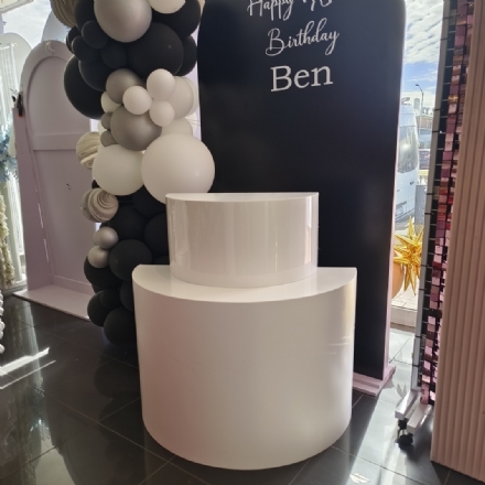 Semi-Cylinder Plinth - Leona Party and Home