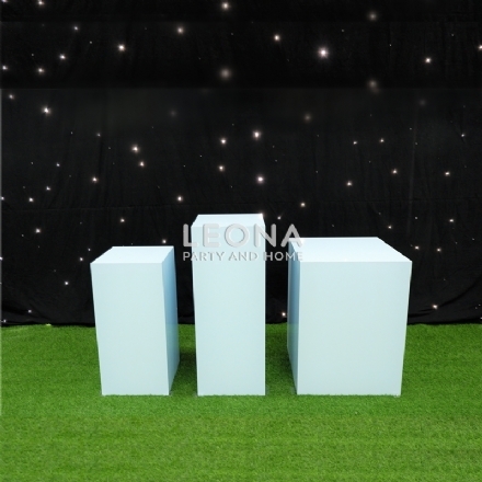 SQUARE BLUE PLINTHS - Leona Party and Home