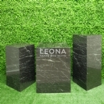 SQUARE MARBLE BLACK PLINTHS - square marble black plinths - 1    - Leona Party and Home